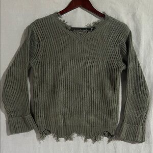 Shein Olive Green Women's Sweater - Size 160 (S)